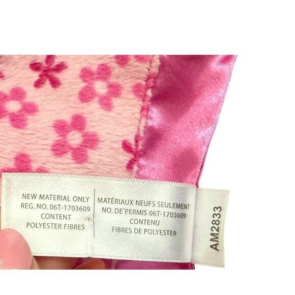 Taggies Baby Bear Lovey Plush Little Security Blanket Pink Girl Bright Cute 14" - Picture 10 of 10